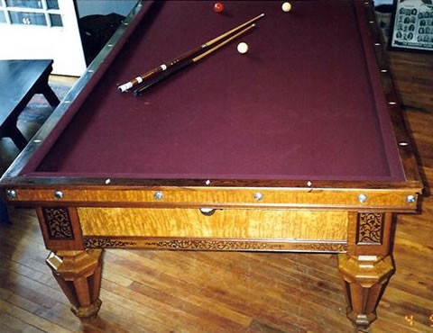 fischer pool table serial number